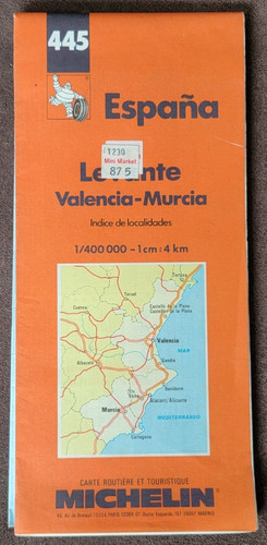 Mappa michelin 445 spagna - 445,