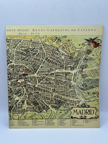 Brochure vintage madrid spagna - brochure,