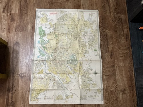 Mappa stradale vintage plano - mappa,