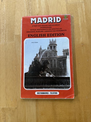Mappa stradale vintage madrid - stradale,